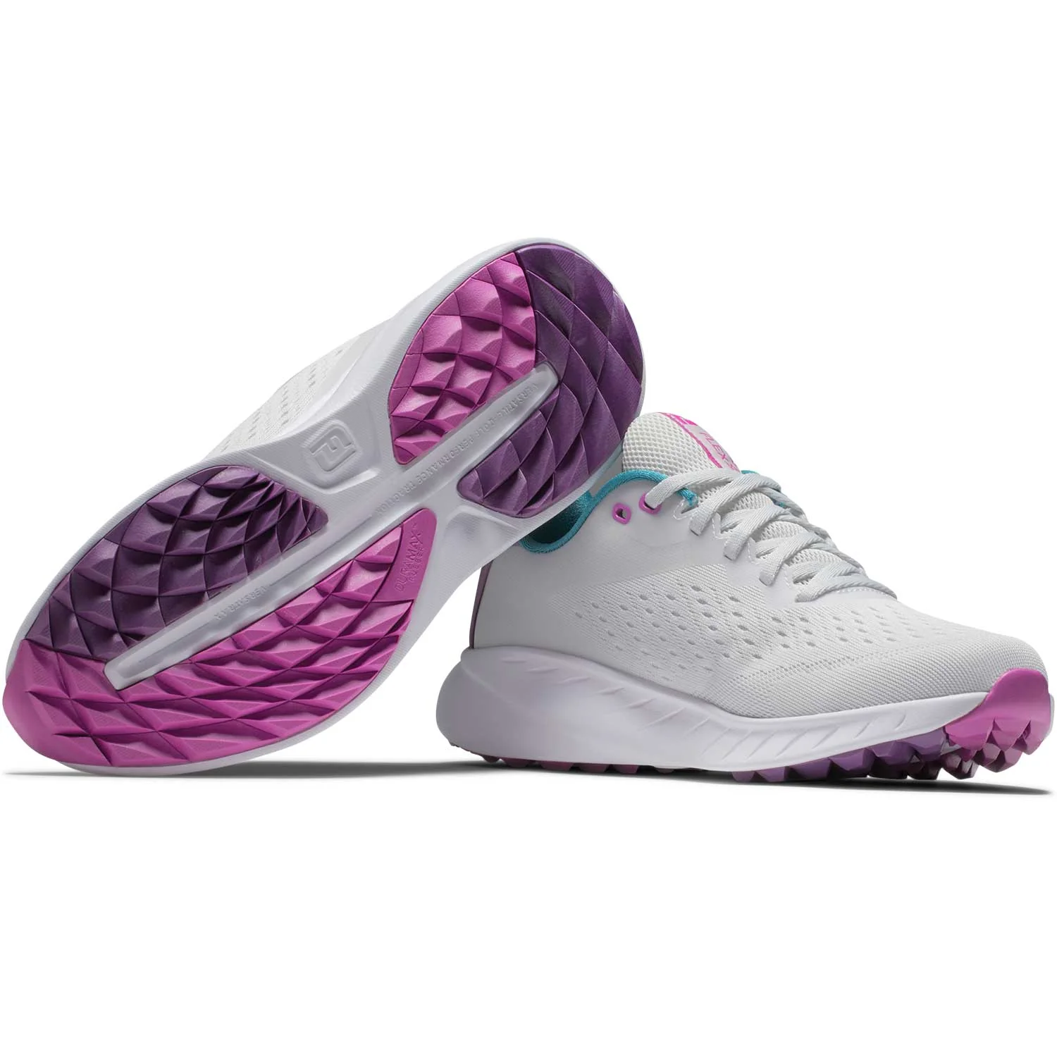 FootJoy Women's FJ Flex XP Golf Shoes Grey/Purple - Image 5
