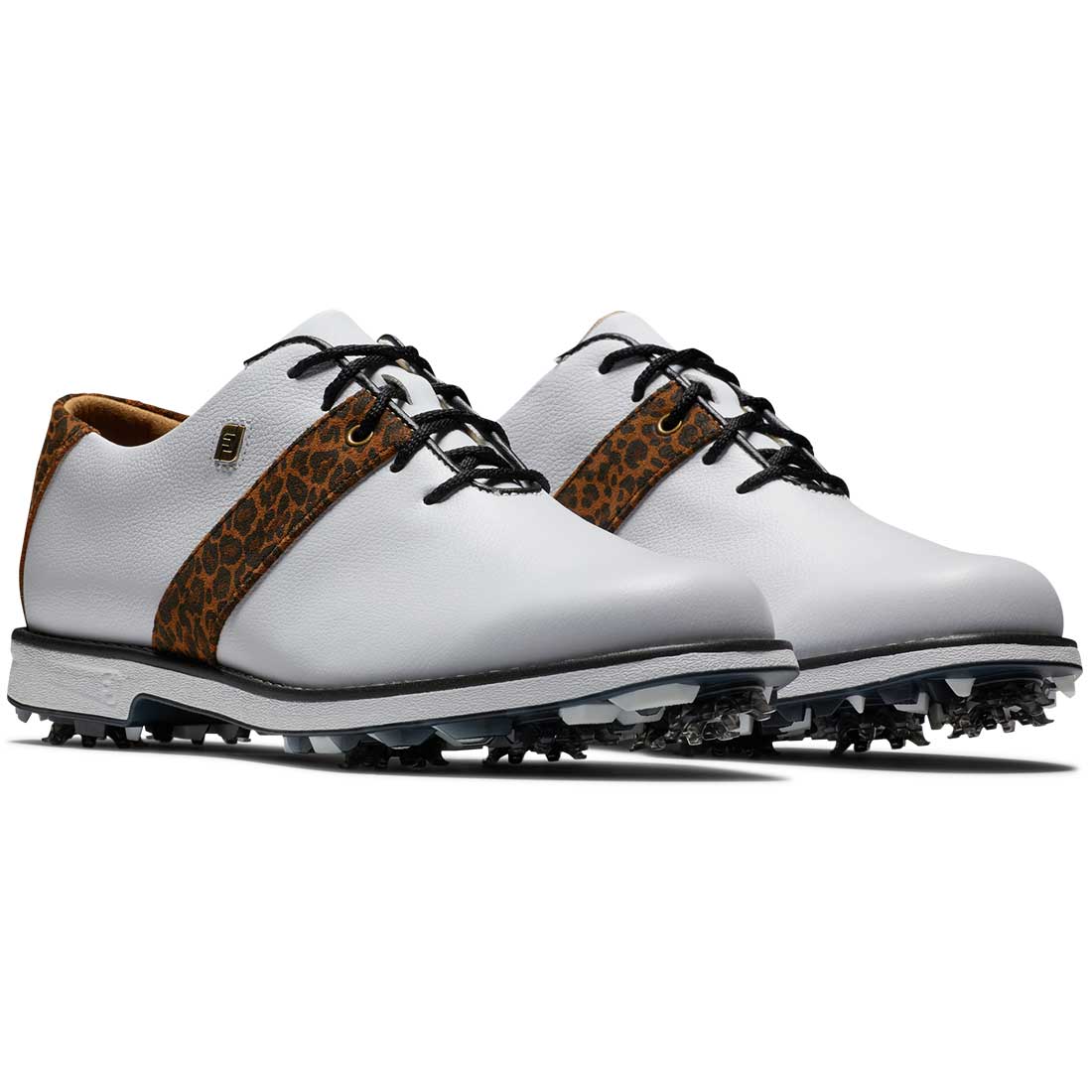 FootJoy Women's Premiere Series Golf Shoes White/Leopard - Image 3
