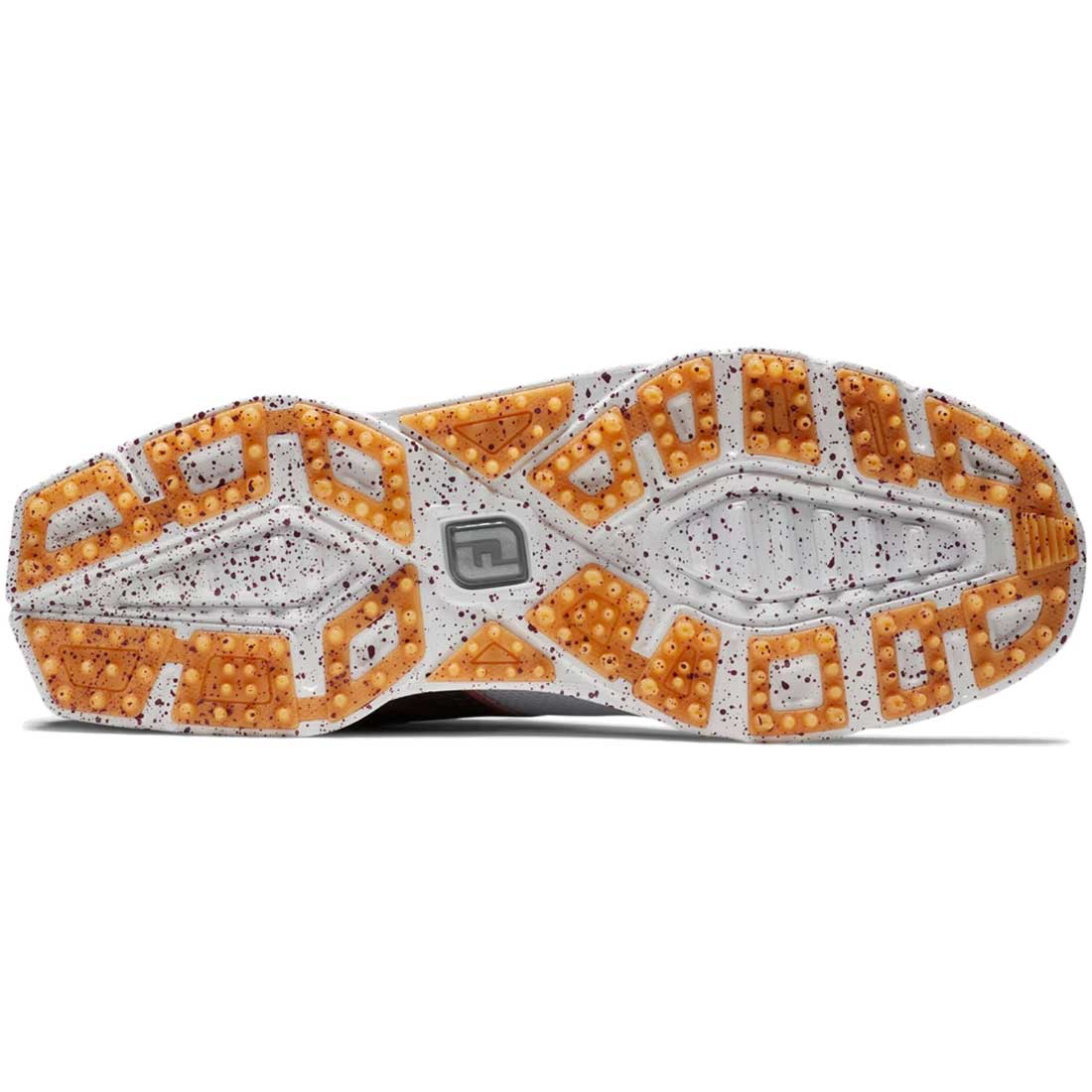 FootJoy Women's Pro SL Sport Golf Shoes White/Burgundy - Image 3
