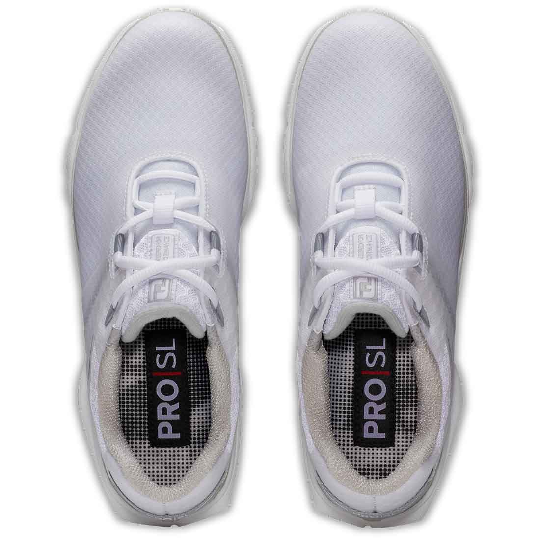 FootJoy Women's Pro SL Sport Golf Shoes White/White - Image 7