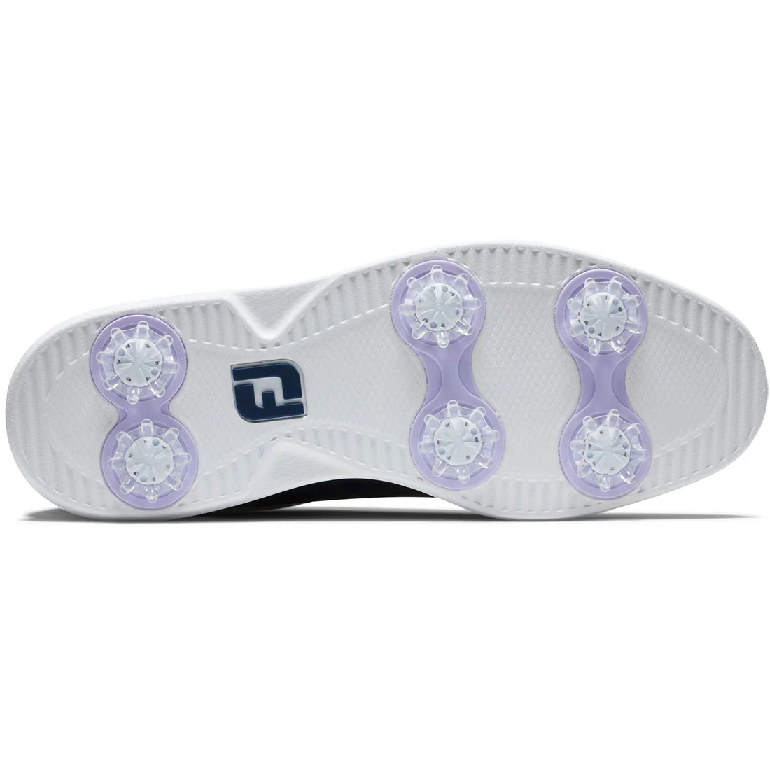 FootJoy Women's Traditions Cap Toe Golf Shoes White/Navy - Image 2