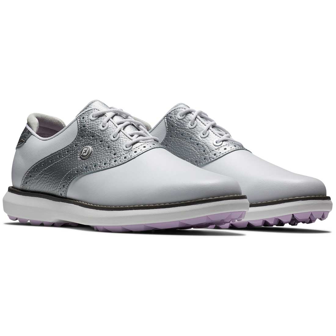 FootJoy Women's Traditions SL Golf Shoes White/Silver - Image 5
