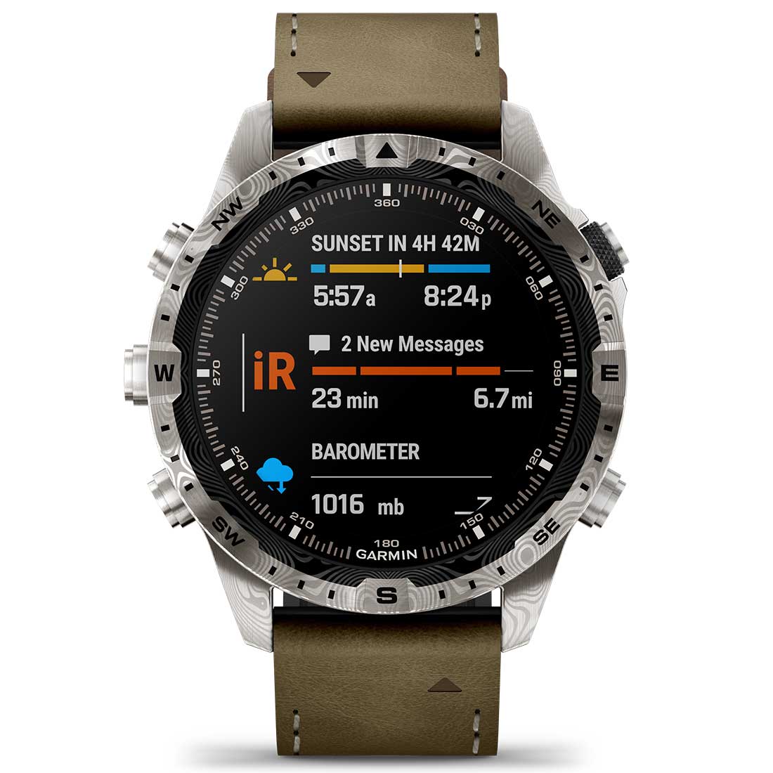 Garmin MARQ Adventurer (Gen 2) Modern Tool Smartwatch Damascus Steel Edition - Image 6