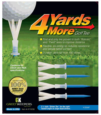 Green Keepers 4 Yards More Golf Tee - Image 10