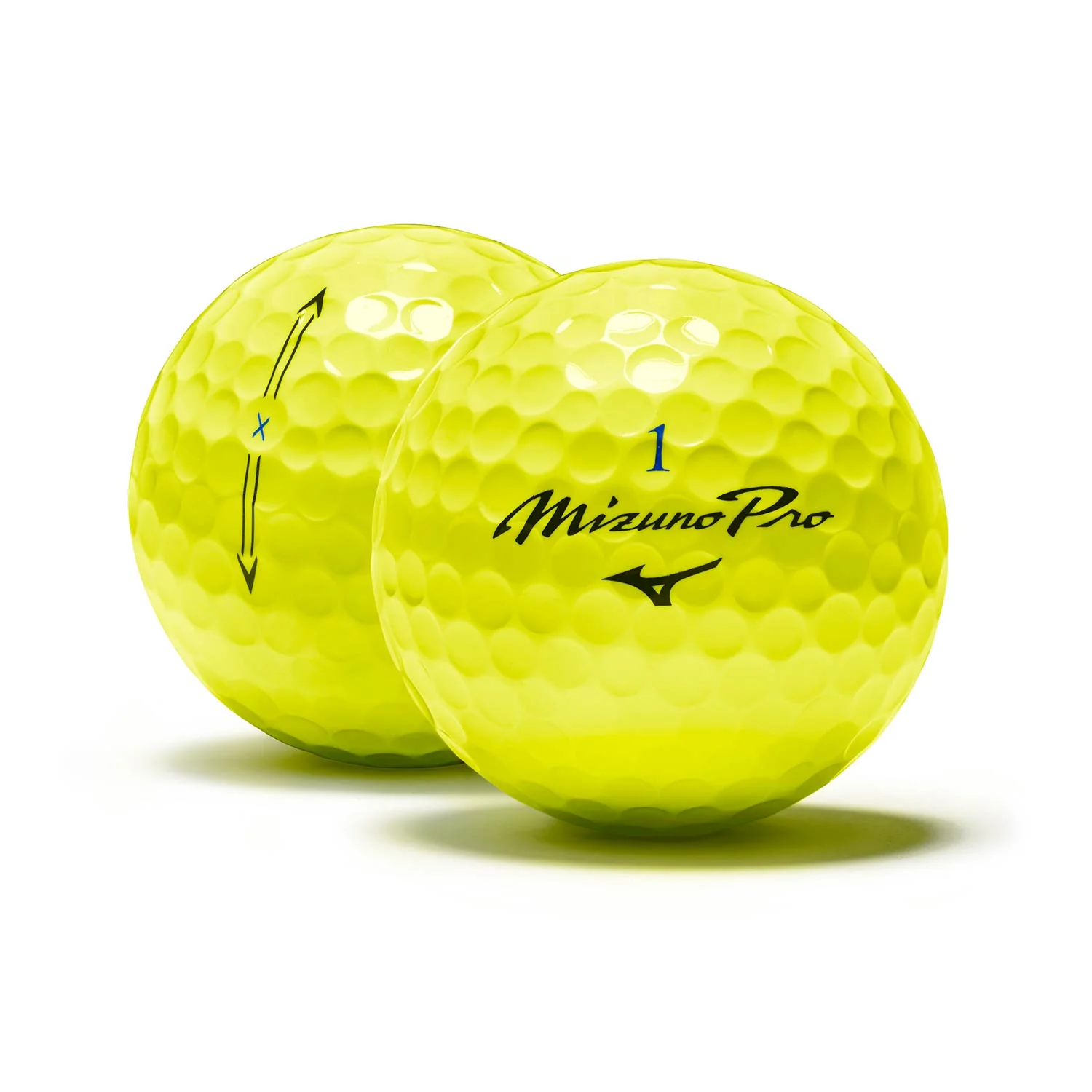 Mizuno Pro X Yellow Golf Balls - Image 2
