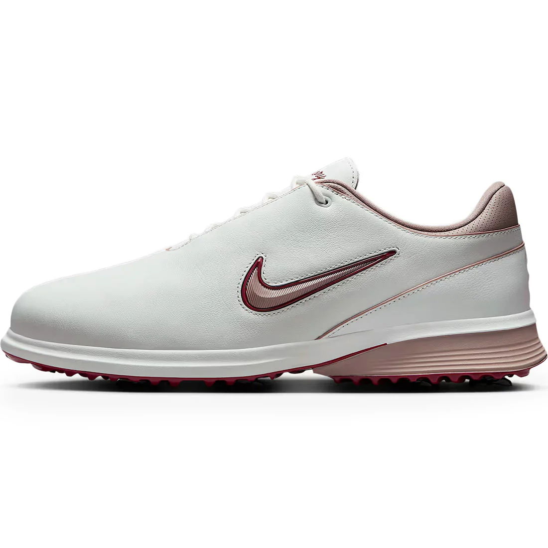 Nike Victory Tour 4 Golf Shoes Summit White/Taupe Grey/Team Red - Image 6