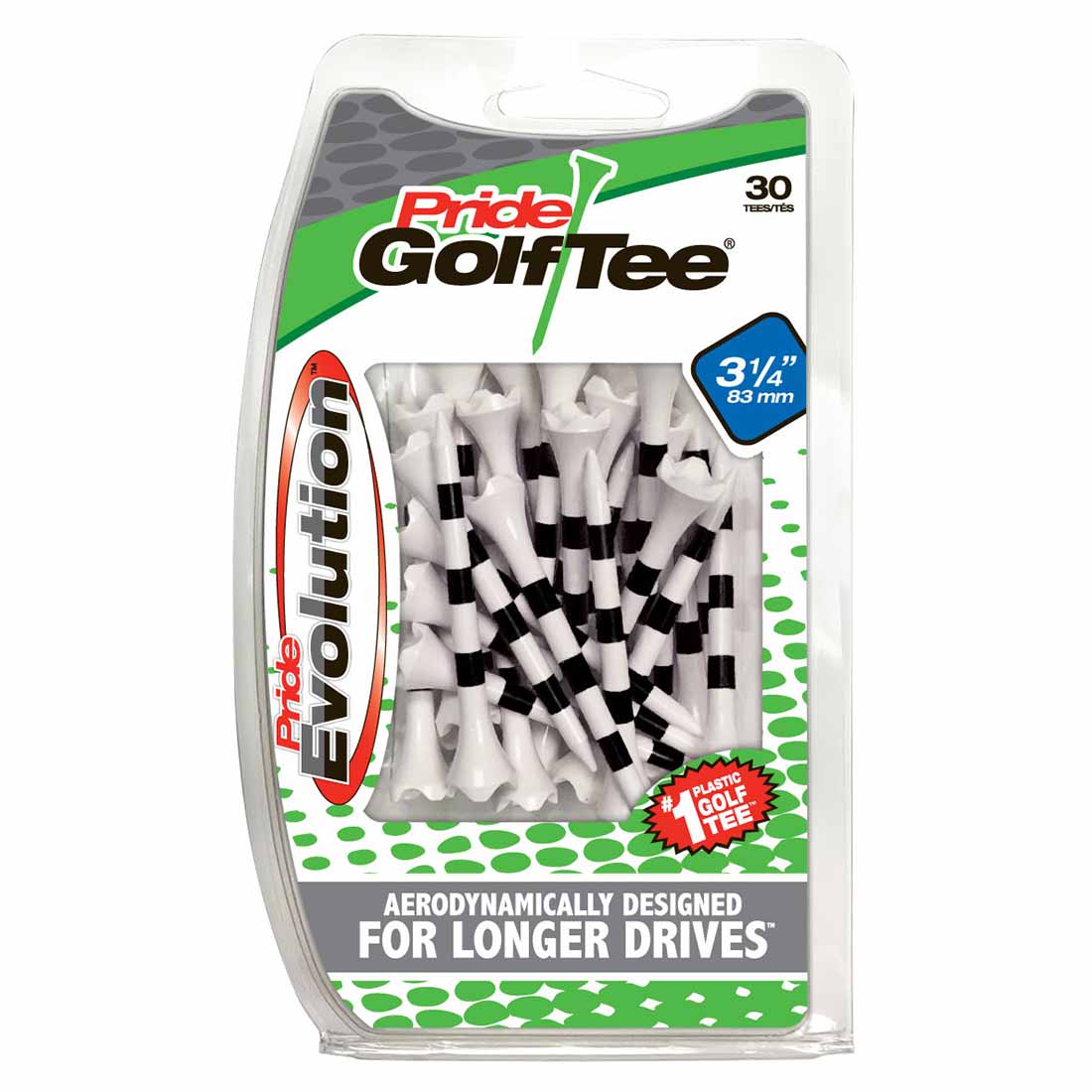 Pride Golf Tee PTS Evolution Striped Golf Tees - Image 2
