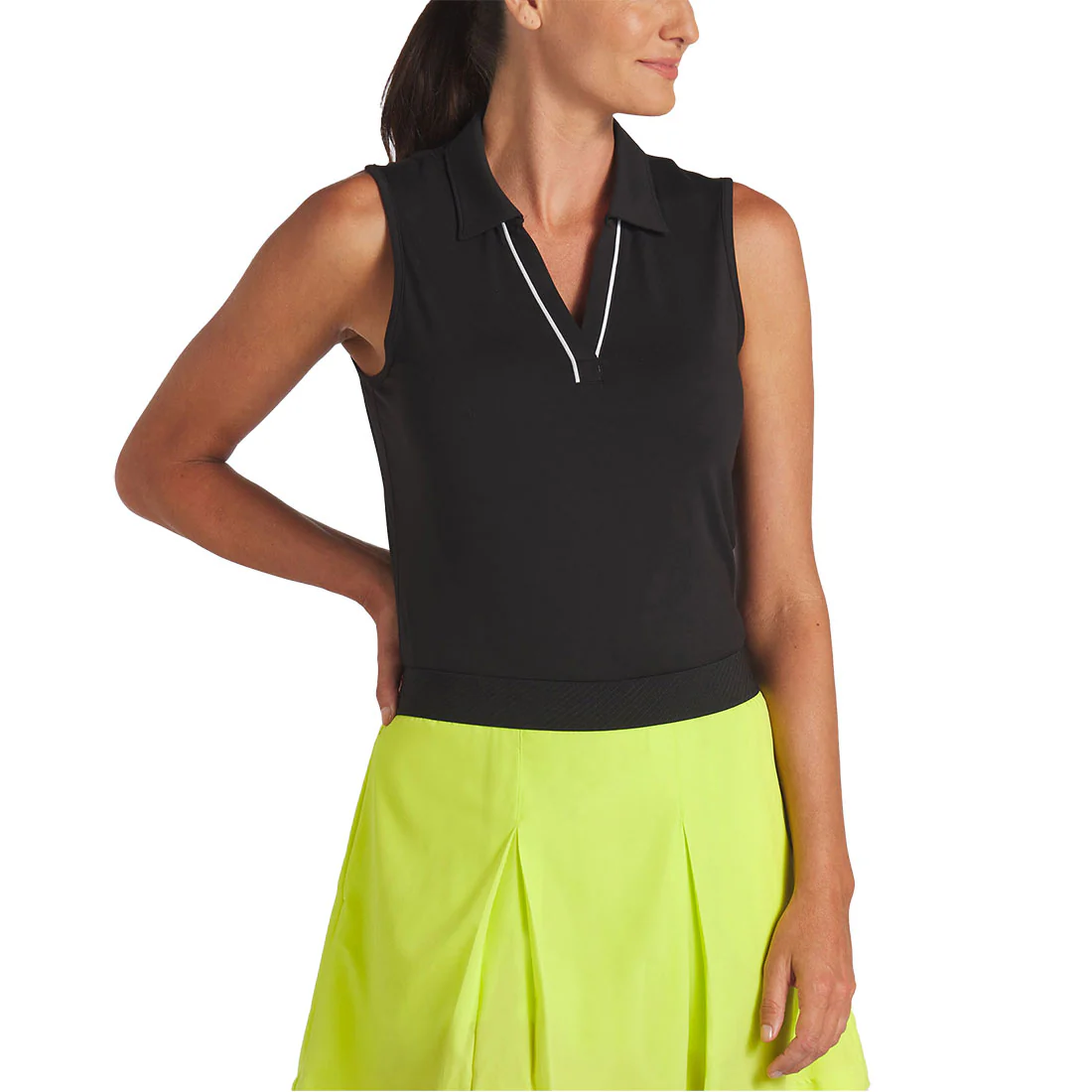 Puma Women's Cloudspun Piped Sleeveless Polo