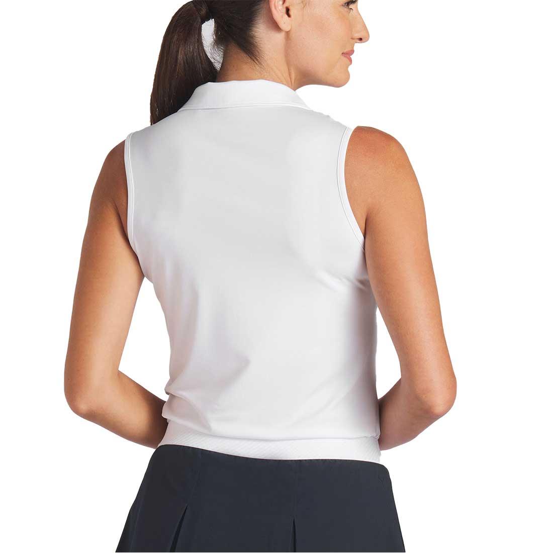 Puma Women's Cloudspun Piped Sleeveless Polo - Image 3