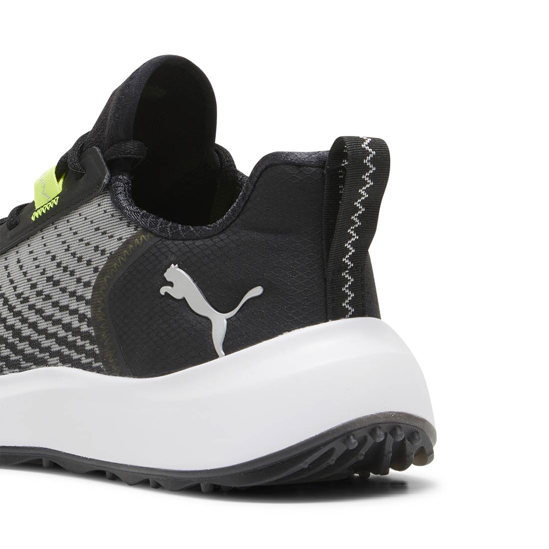 Puma Fusion Crush Sport Golf Shoes Black/Electric Lime - Image 2