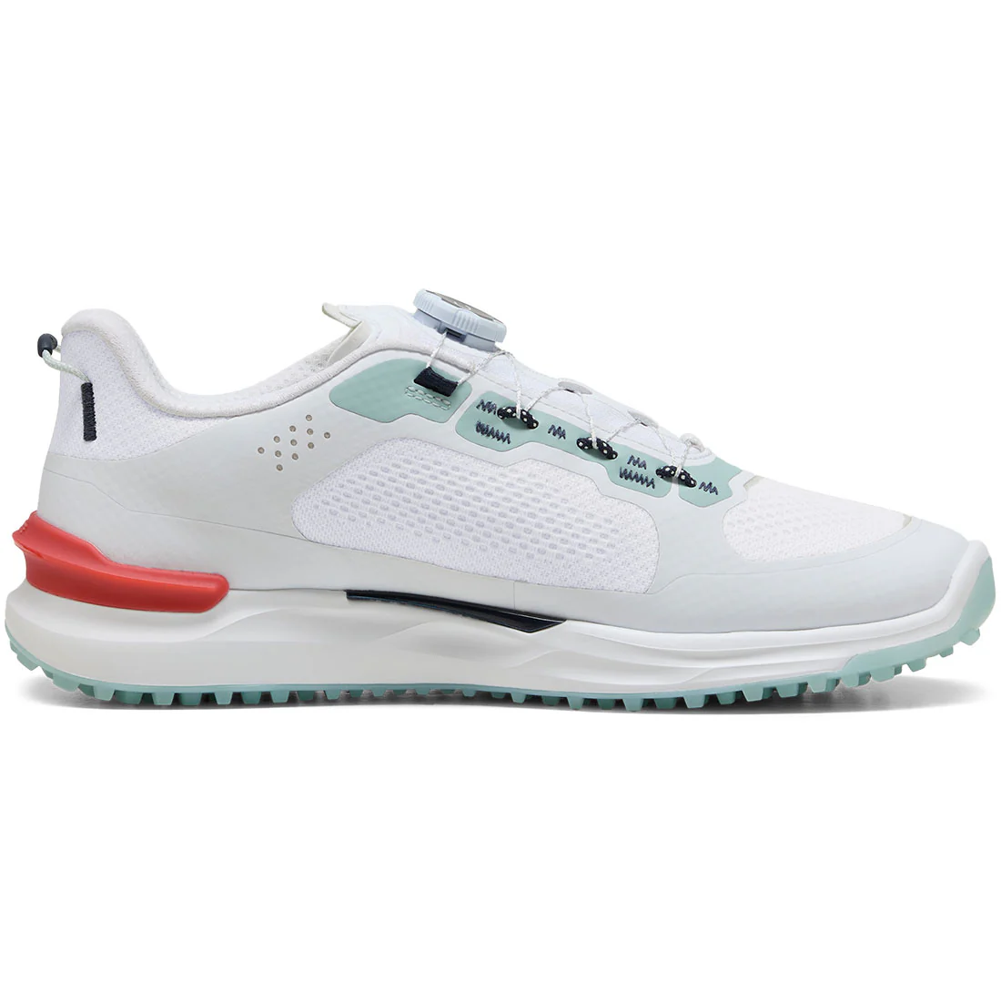 Puma Ignite Elevate 2 Disc Golf Shoes White/Modern Mint - Image 4