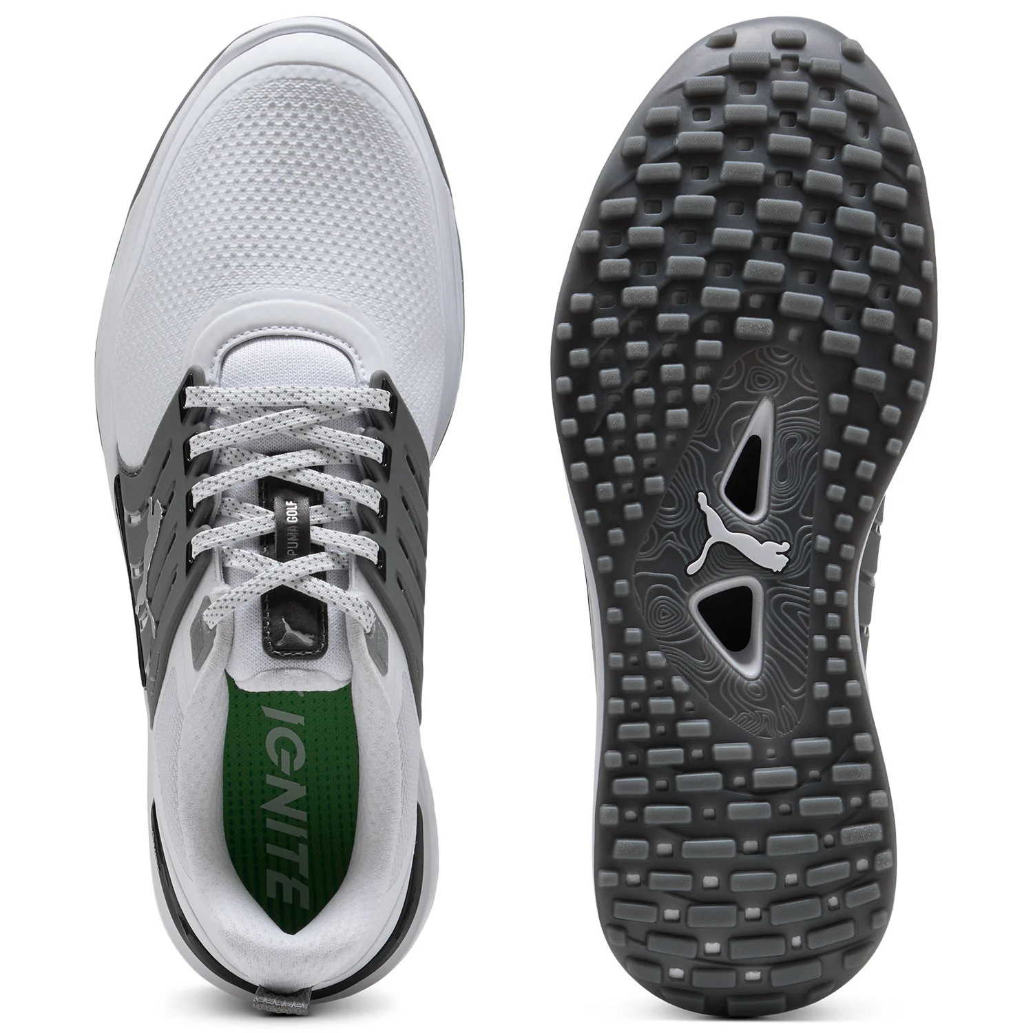Puma Ignite Elevate 2 Golf Shoes White/Slate Sky/Black - Image 2