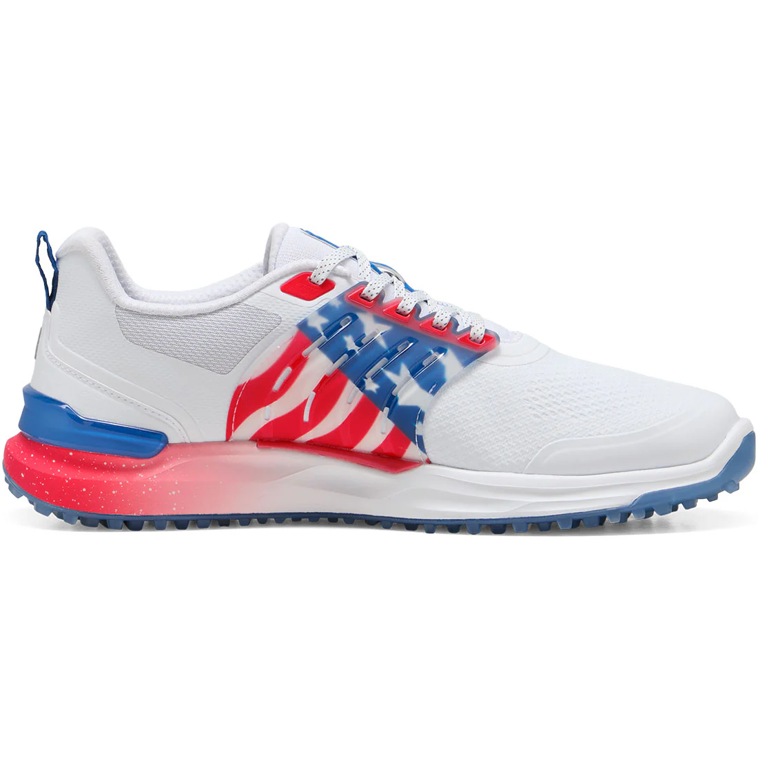 Puma Ignite Elevate 2 Volition Golf Shoes White/Blue Streak/Strong Red - Image 3
