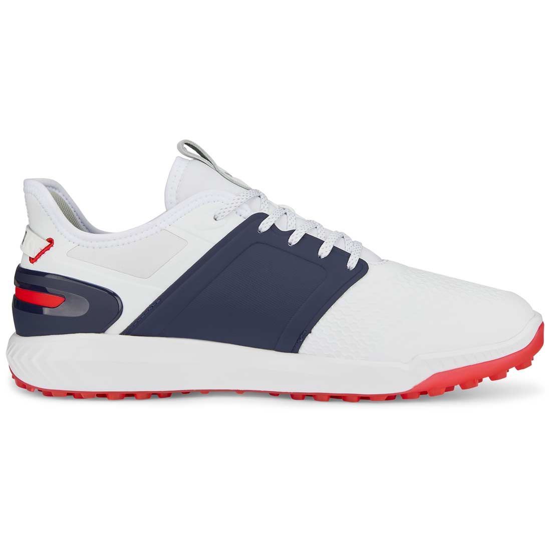 Puma Ignite Elevate Golf Shoes White/Silver/Navy - Image 4