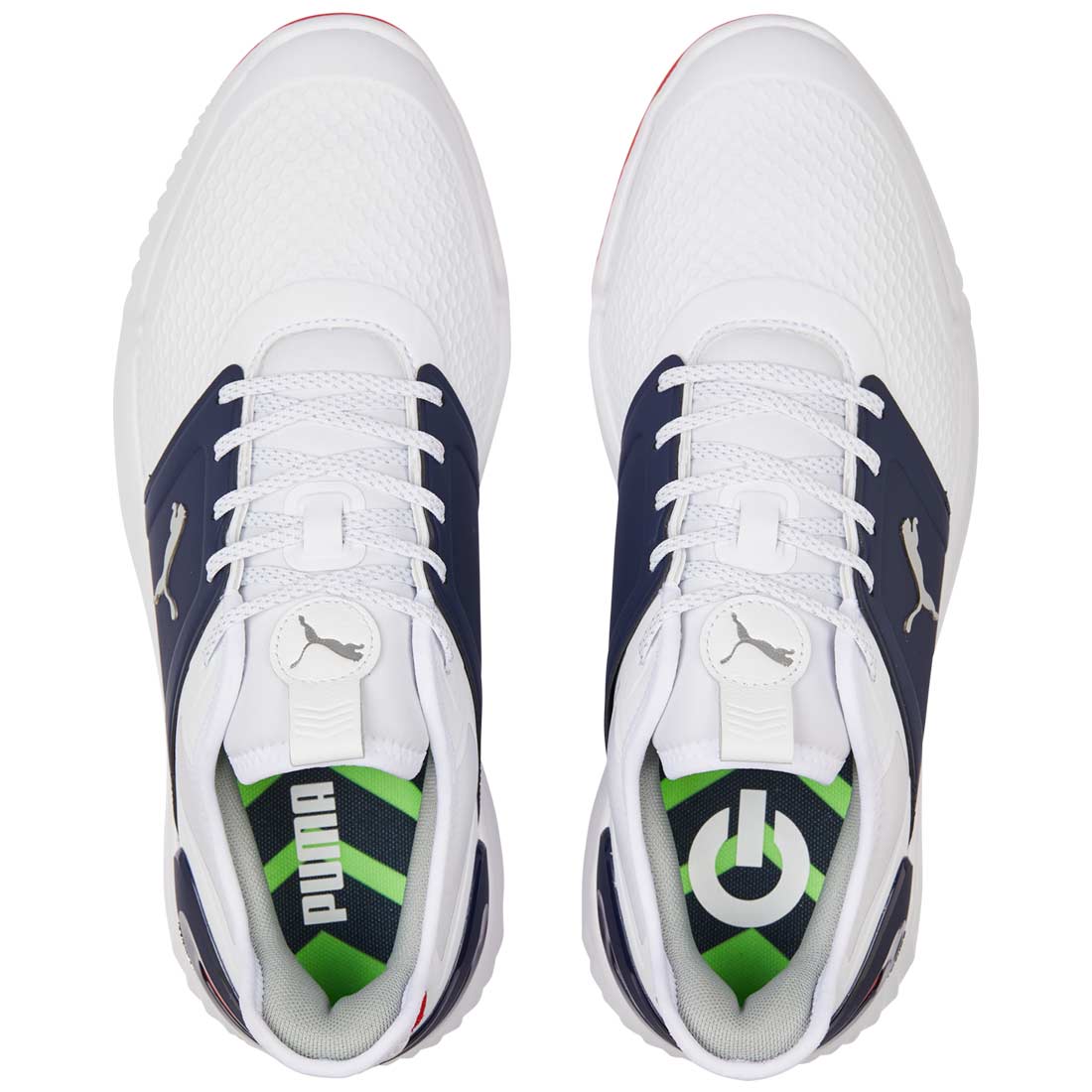 Puma Ignite Elevate Golf Shoes White/Silver/Navy - Image 5