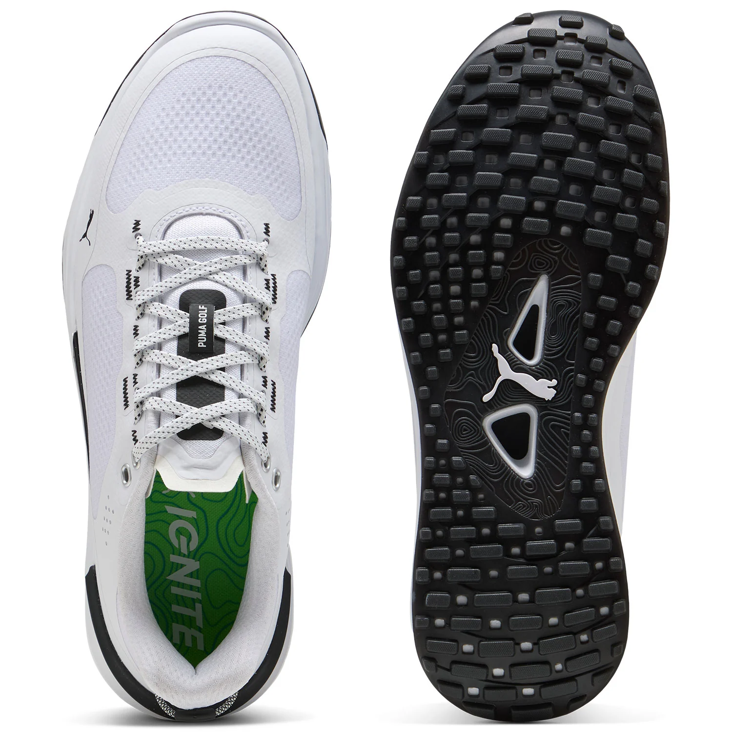 Puma Ignite Elevate X Golf Shoes White/Black/White - Image 2