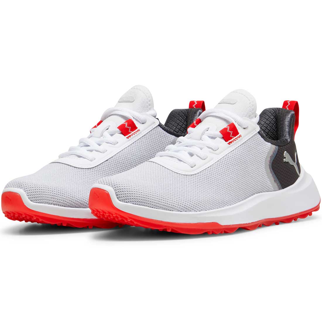 Puma Juniors Fusion Crush Sport Golf Shoes White/Dark Coral - Image 3