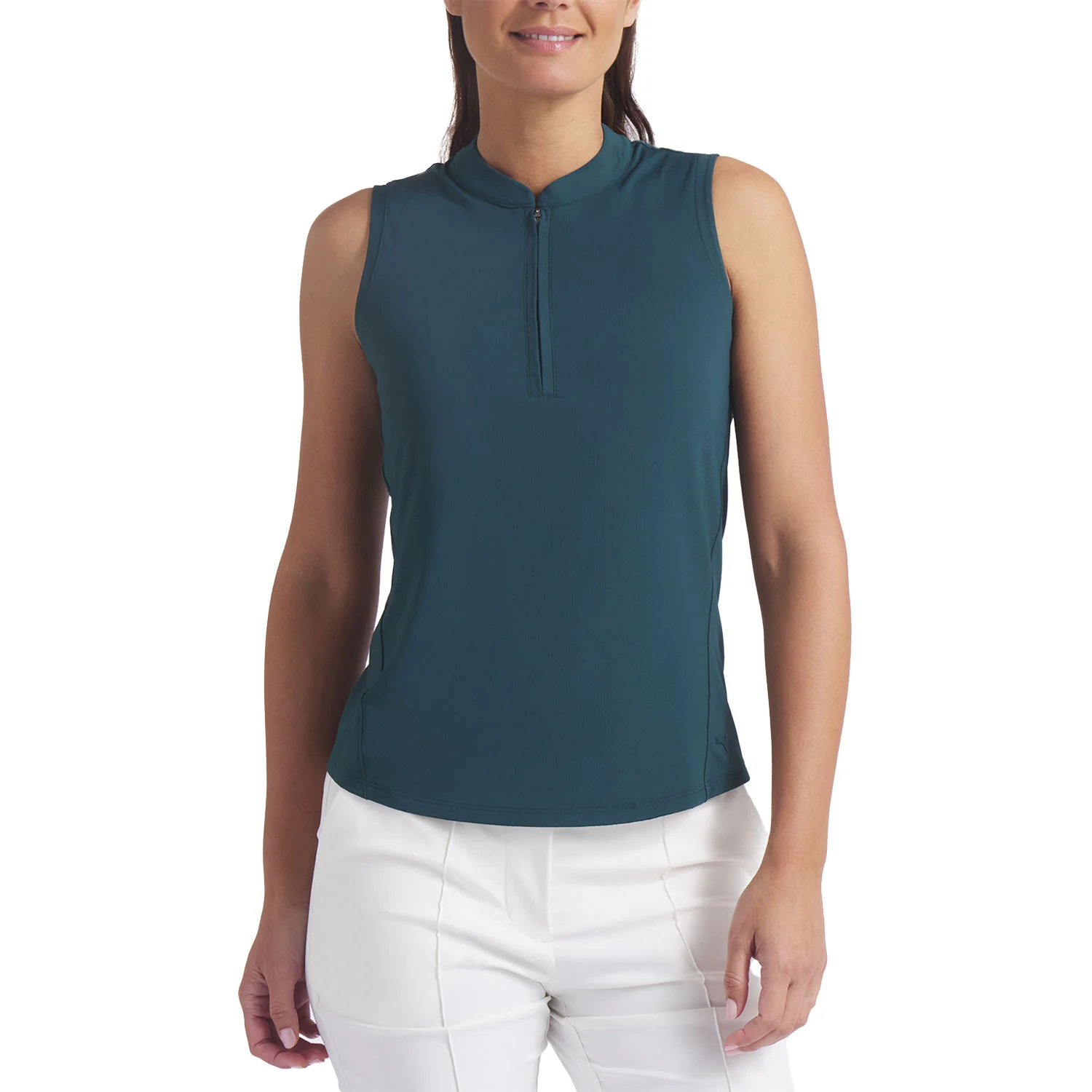 Puma Women's Aerlon Mock Sleeveless Golf Shirt - Image 8