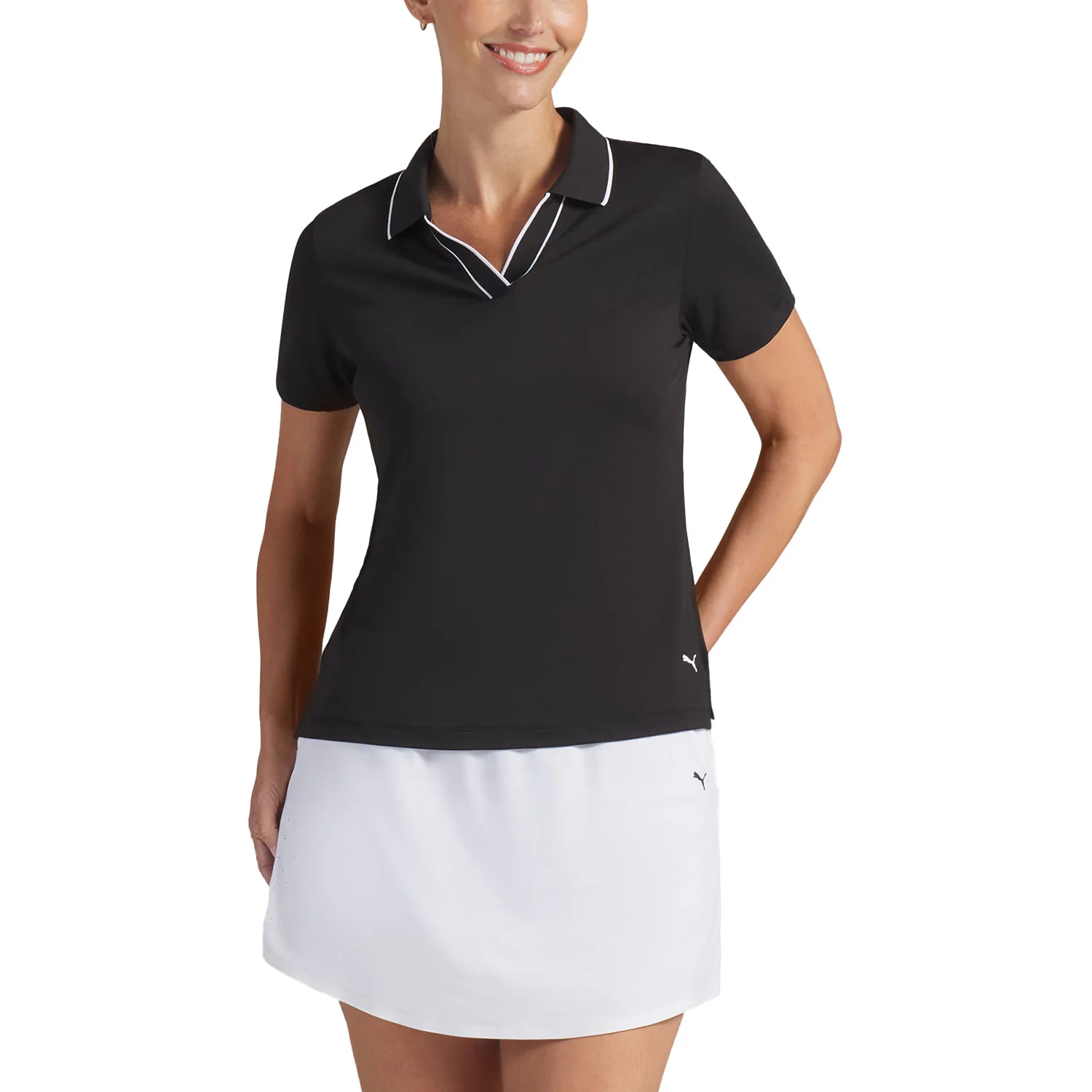 Puma Women's Cloudspun Ess Golf Polo - Image 5