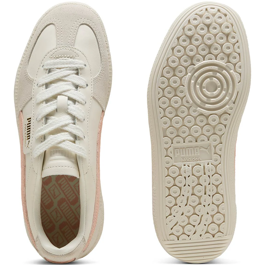 Puma Women's Palermo G Golf Shoes Warm White/Tropical Peach - Image 6