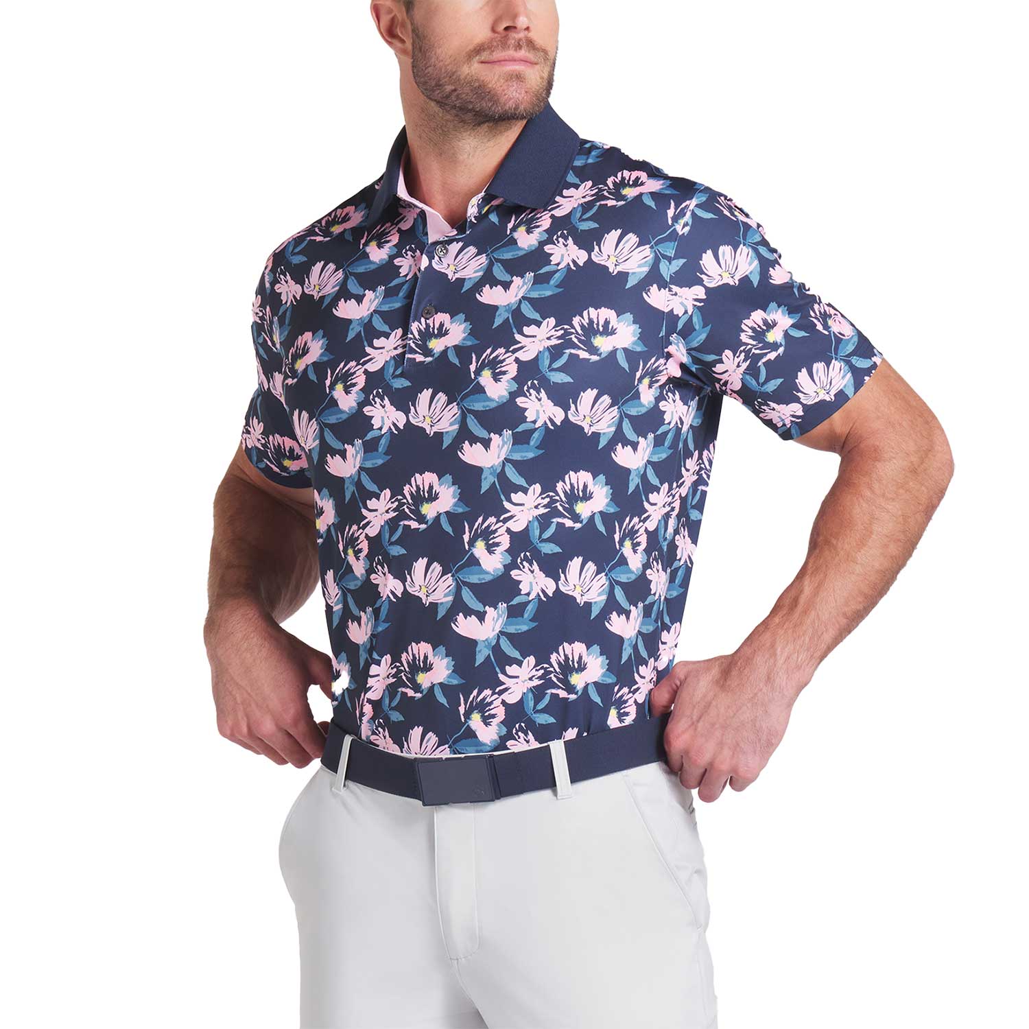 Puma X AP Spring Florals Golf Polo - Image 3