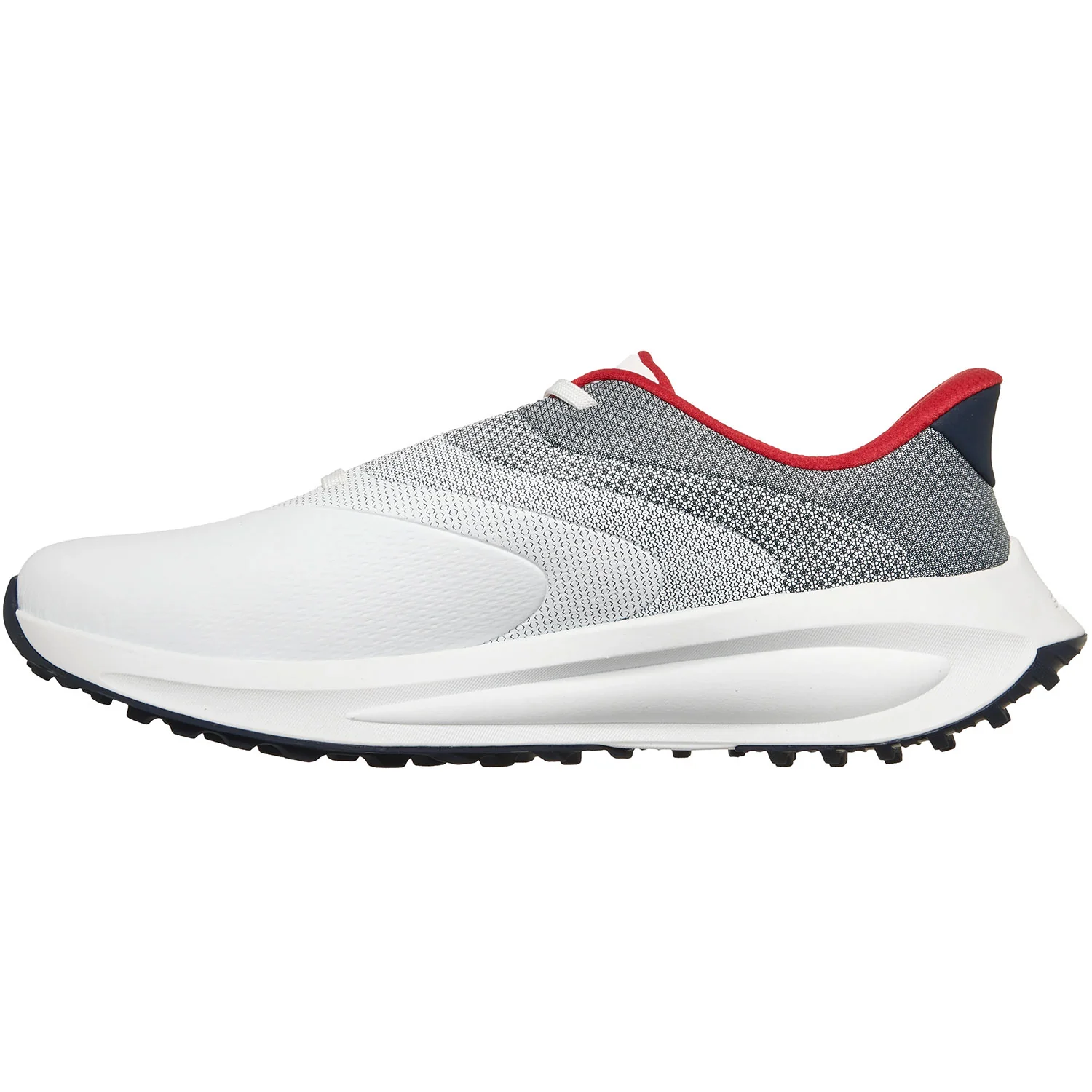 Skechers GO GOLF Flow SL Slip-ins Golf Shoes White/Navy/Red - Image 4