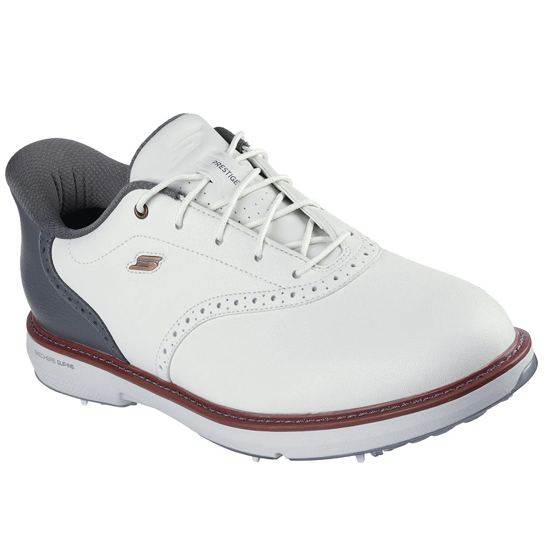 Skechers GO GOLF Prestige Slip Ins Golf Shoes Natural/Grey - Image 2