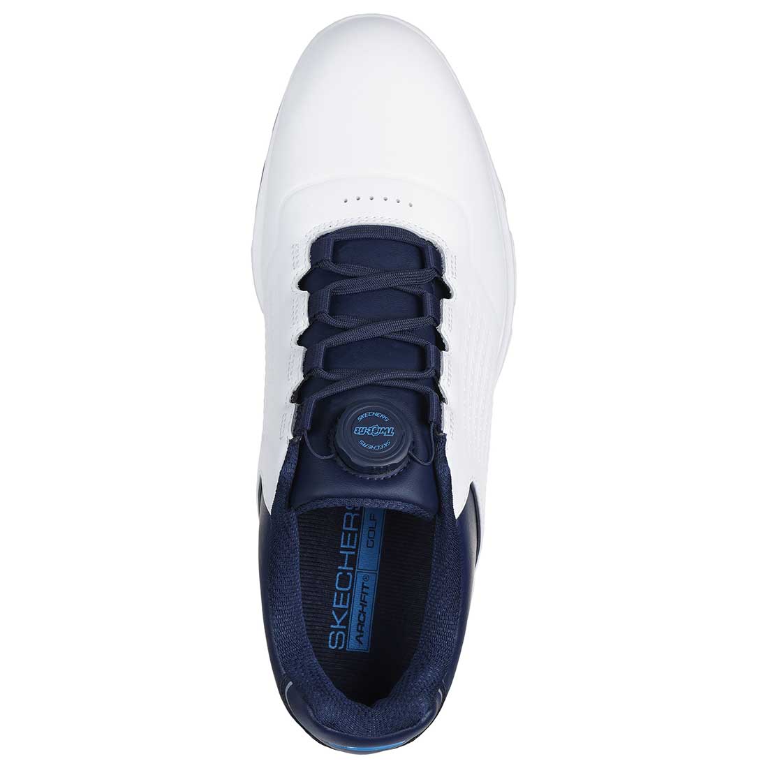 Skechers GO GOLF Pro 6 Twist Golf Shoes White/Navy - Image 5