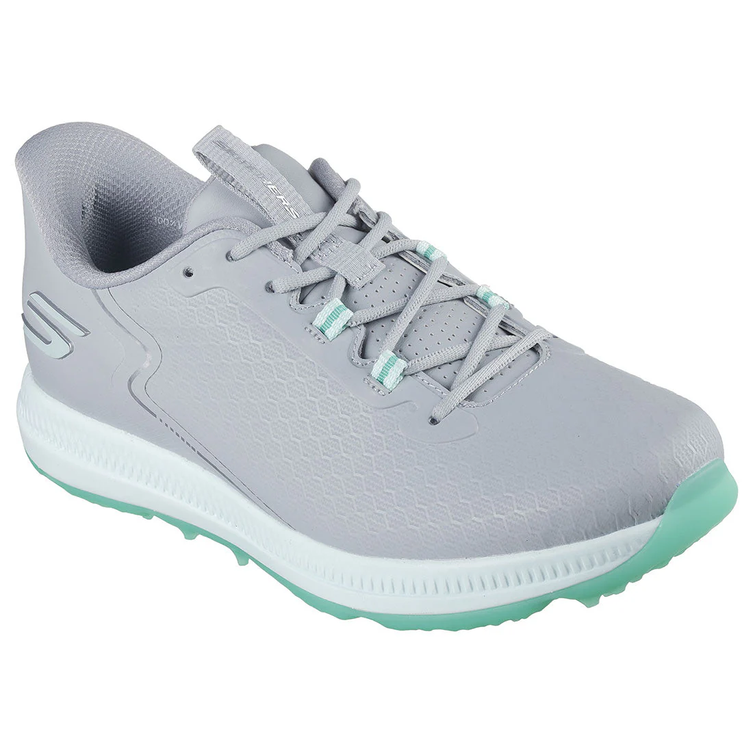 Skechers Women's GO GOLF Elite 6 Slip Ins Golf Shoes Grey/Mint - Image 2