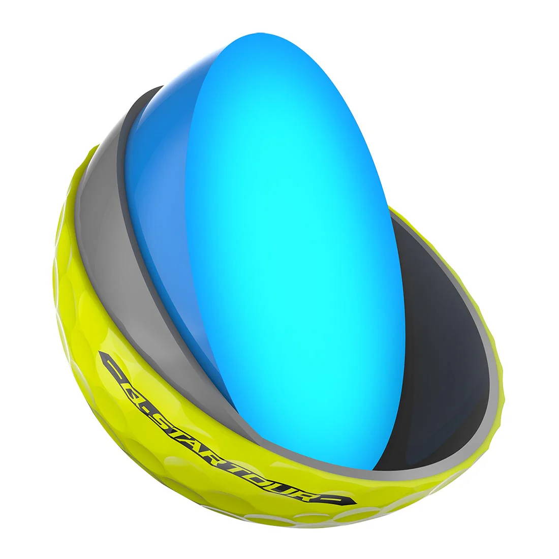 Srixon Q-Star Tour 5 Yellow Golf Balls - Image 3