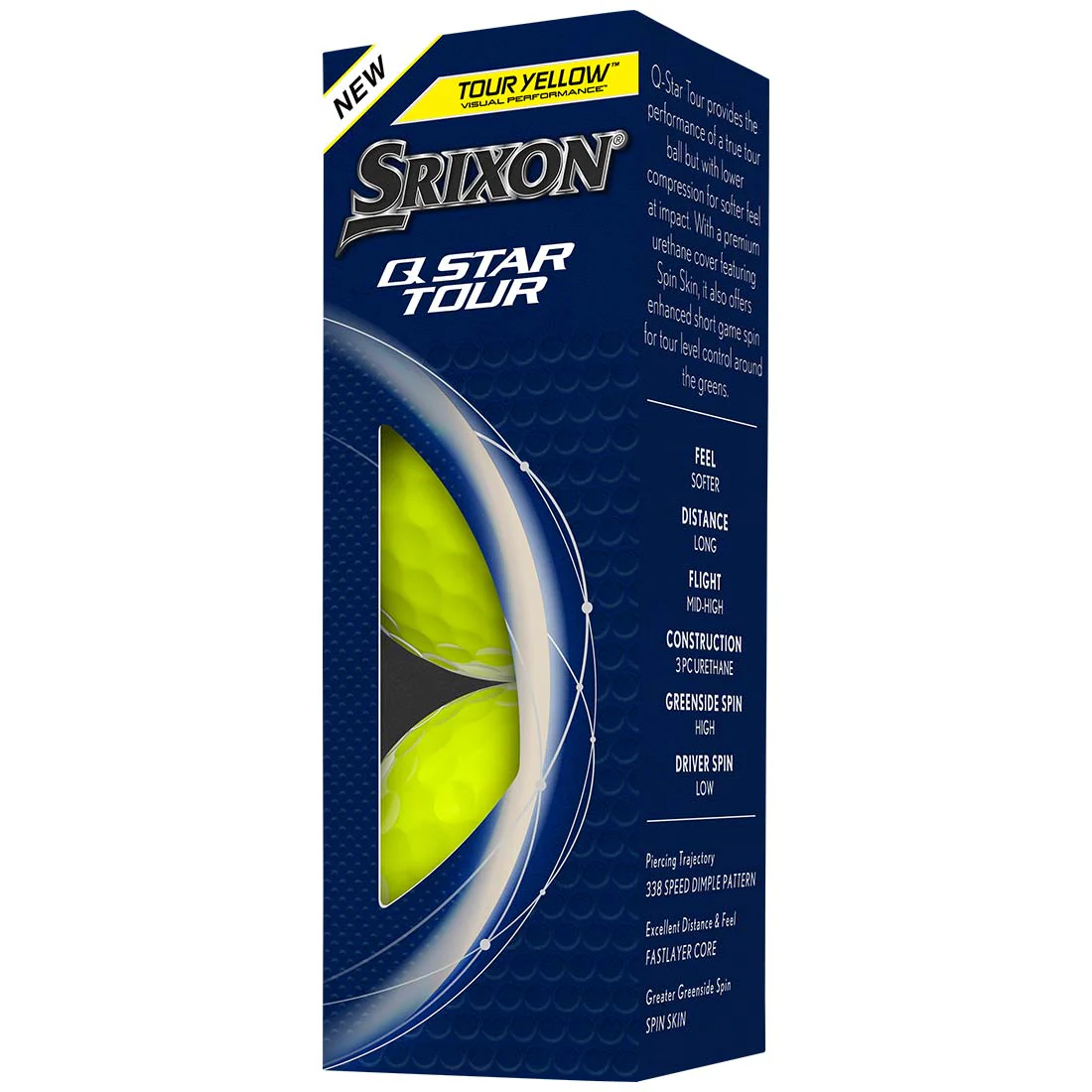 Srixon Q-Star Tour 5 Yellow Golf Balls - Image 5