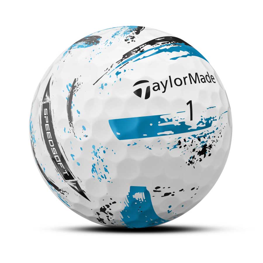 TaylorMade SpeedSoft Ink Blue Golf Balls - Image 2