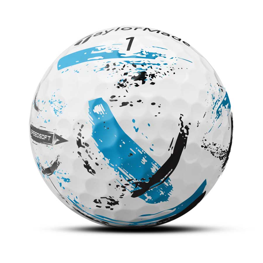 TaylorMade SpeedSoft Ink Blue Golf Balls - Image 6