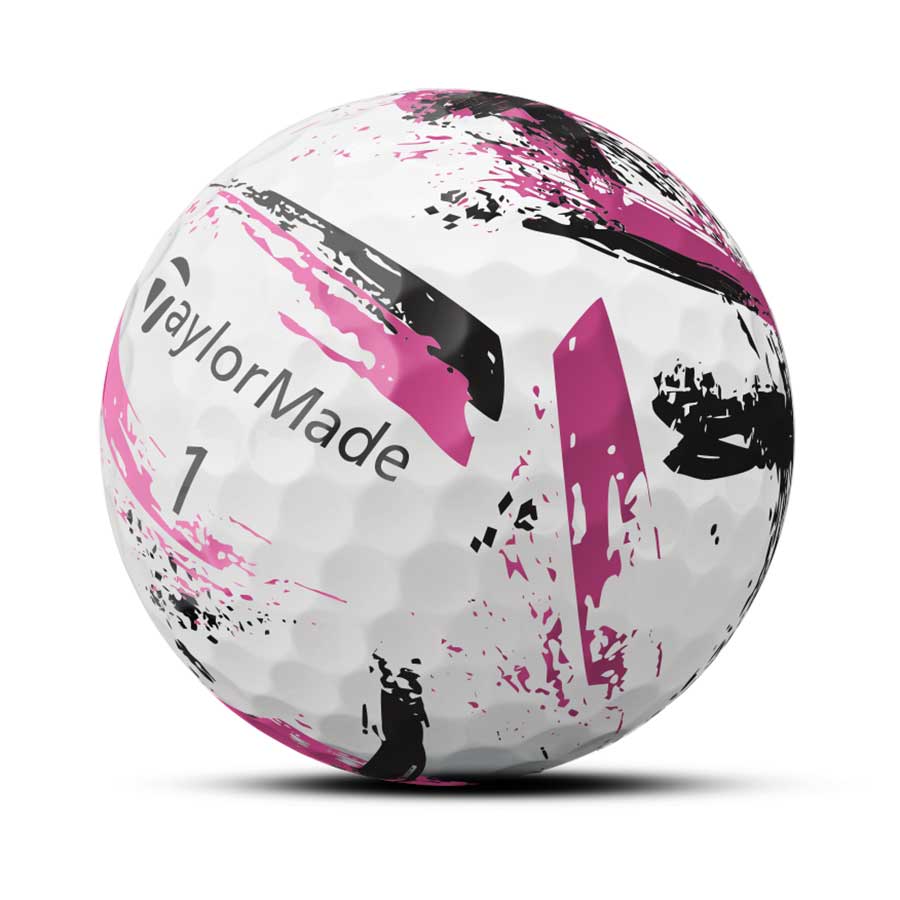 TaylorMade SpeedSoft Ink Pink Golf Balls - Image 3