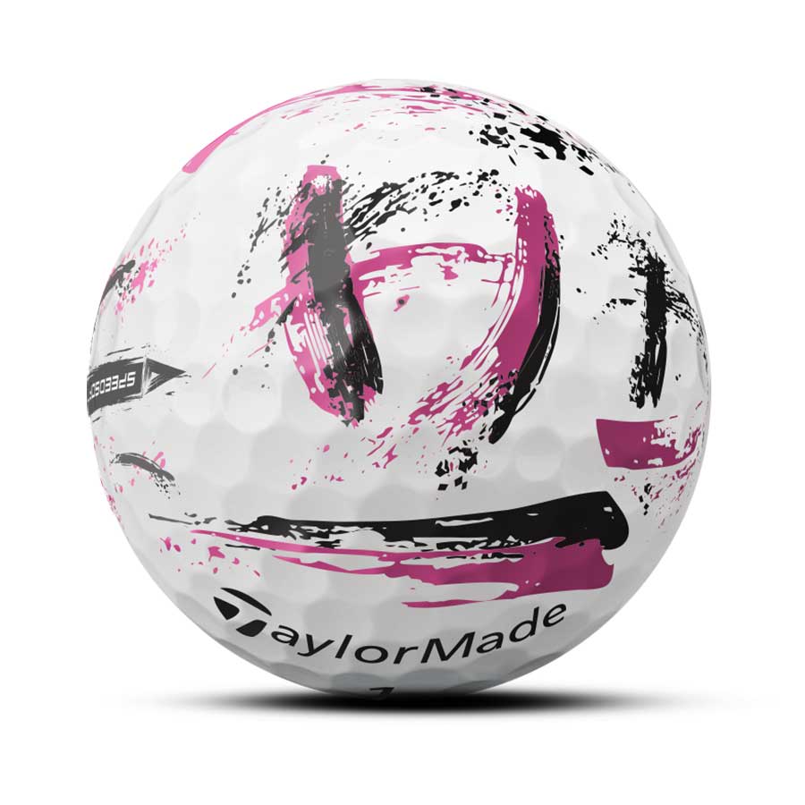 TaylorMade SpeedSoft Ink Pink Golf Balls - Image 4