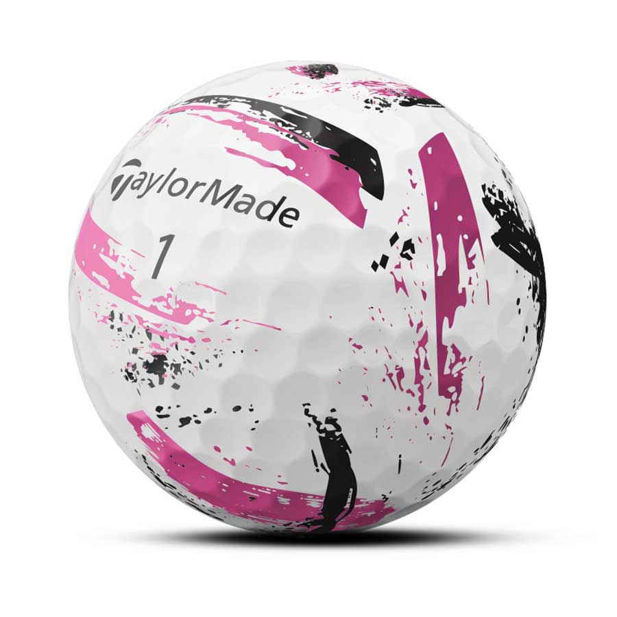 TaylorMade SpeedSoft Ink Pink Golf Balls - Image 5