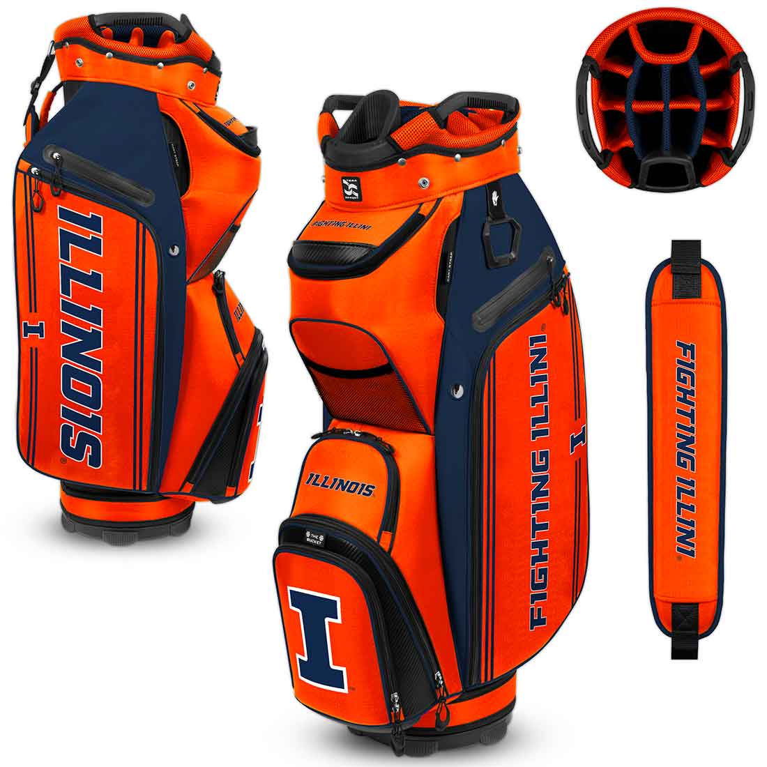 Team Effort NCAA Bucket III Cooler Cart Bag - Image 22