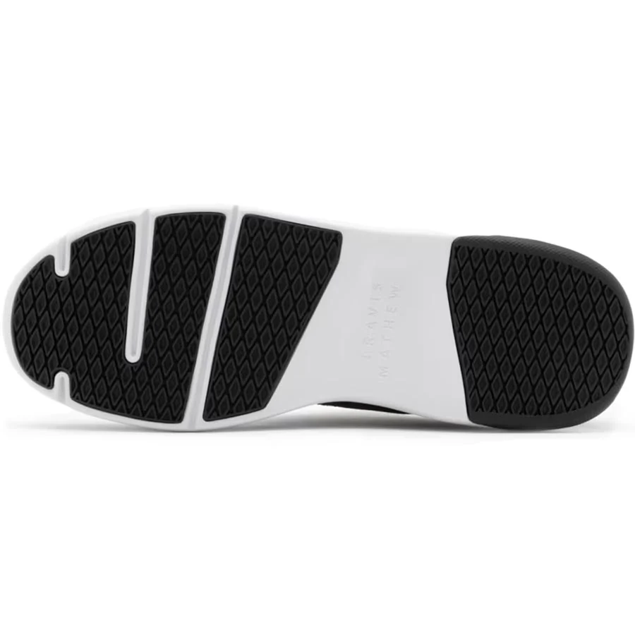 TravisMathew The Daily 2 Knit Golf Shoes Heather Grey Pinstripe - Image 4